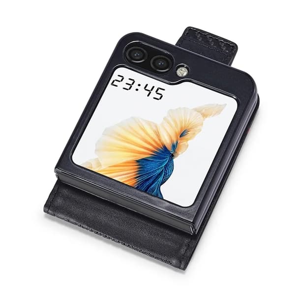 LC.IMEEKE Galaxy Z Flip 6 5G Plånboksfodral med stativfunktion - Svart