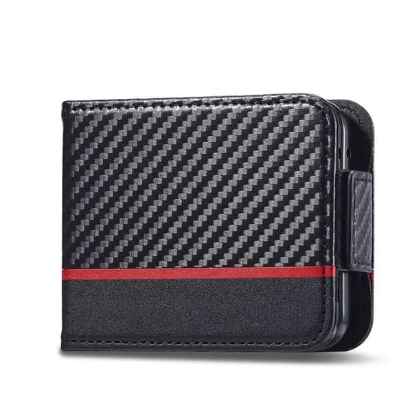 LC.IMEEKE Galaxy Z Flip 6 5G Plånboksfodral med stativfunktion - Svart