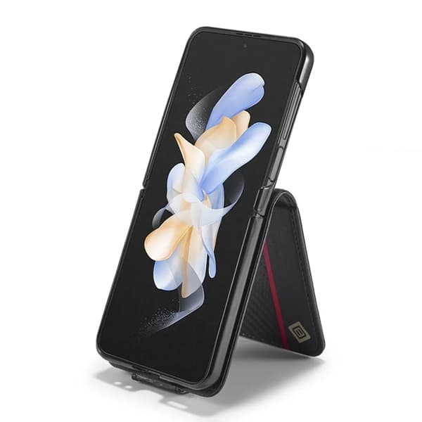 LC.IMEEKE Galaxy Z Flip 6 5G Plånboksfodral med stativfunktion - Svart