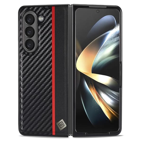 LC.IMEEKE Galaxy Z Fold 6 5G Plånboksfodral med stativfunktion - Svart