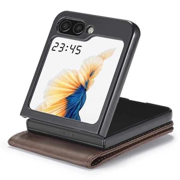 LC.IMEEKE Galaxy Z Flip 6 5G Plånboksfodral - Brun