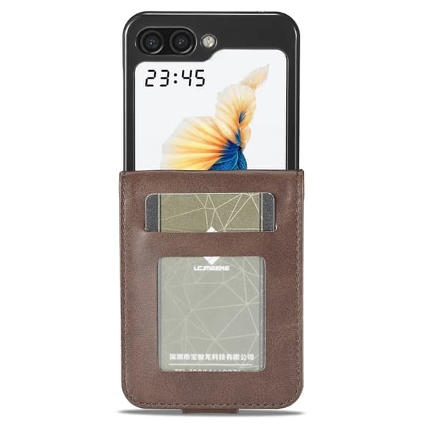 LC.IMEEKE Galaxy Z Flip 6 5G Plånboksfodral - Brun