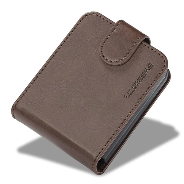 LC.IMEEKE Galaxy Z Flip 6 5G Plånboksfodral - Brun