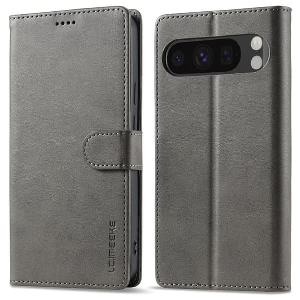 LC.IMEEKE Google Pixel 9 Pro/Pixel 9 Plånboksfodral - Grå