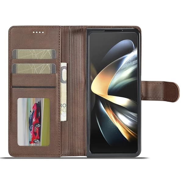 LC.IMEEKE Galaxy Z Fold 6 5G Plånboksfodral - Brun