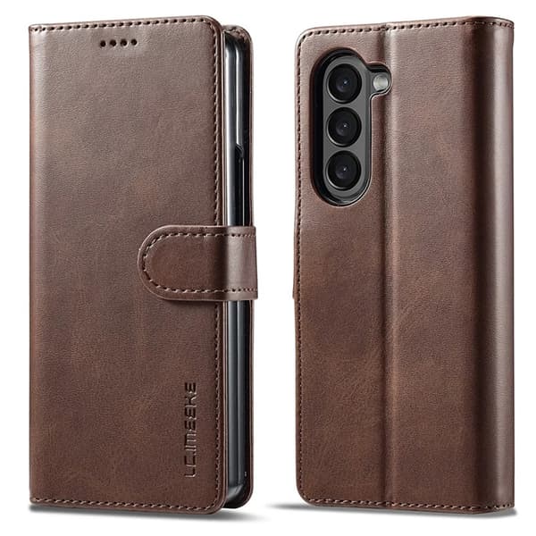 LC.IMEEKE Galaxy Z Fold 6 5G Plånboksfodral - Brun