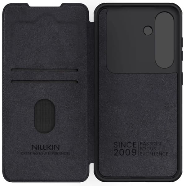 Nillkin Galaxy S25 Plus Plånboksfodral QinPro Läder - Svart