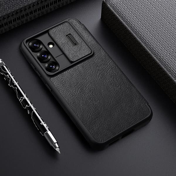Nillkin Galaxy S25 Plus Plånboksfodral QinPro Läder - Svart