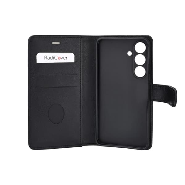 Radicover Galaxy S25 Plånboksfodral Anti Radi RFID 3 Kort - Svart