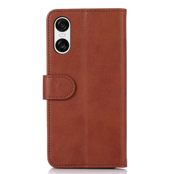 Sony Xperia 10 VI Plånboksfodral Magnetlås - Brun