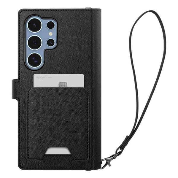 Spigen Galaxy S25 Ultra Plånboksfodral ”S” - Svart