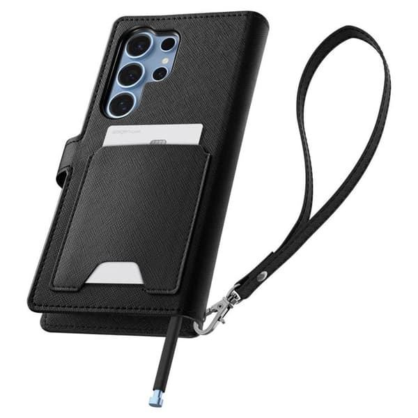 Spigen Galaxy S25 Ultra Plånboksfodral ”S” - Svart