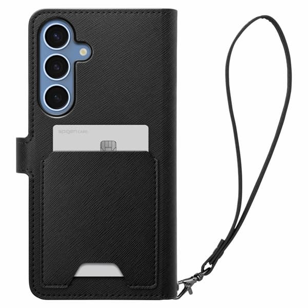Spigen Galaxy S25 Plus Plånboksfodral ”S” - Svart