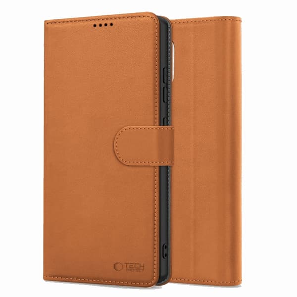 Tech-Protect iPhone 16e Plånboksfodral - Saddle Brun
