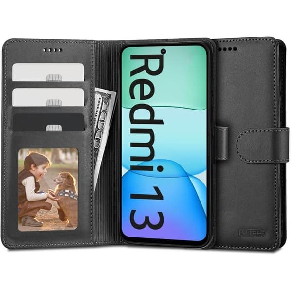 Tech-Protect Xiaomi Redmi 13 Plånboksfodral - Svart