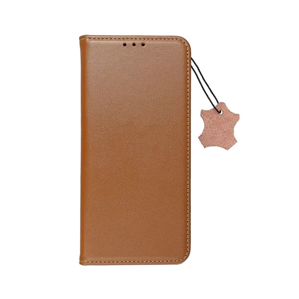 Xiaomi Redmi 14C Plånboksfodral Smart Pro Äkta Läder - Brun