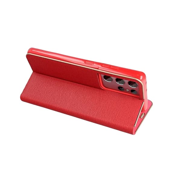 Xiaomi Redmi 14C Plånboksfodral Luna Gold - Röd