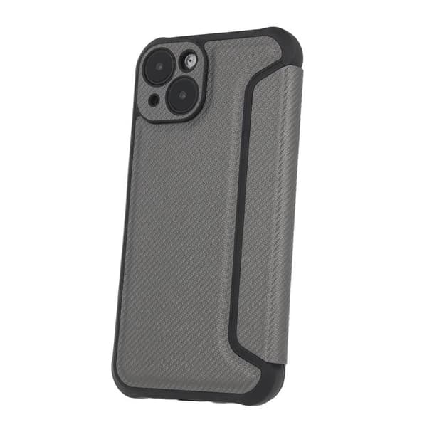Xiaomi Redmi Note 13 Pro Plus 5G Plånboksfodral Smart Carbon - Silver