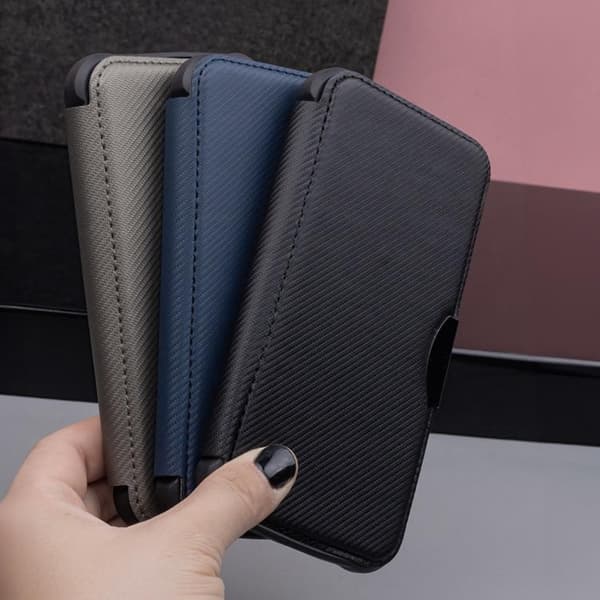 Xiaomi Redmi Note 13 Pro Plus 5G Plånboksfodral Smart Carbon - Silver