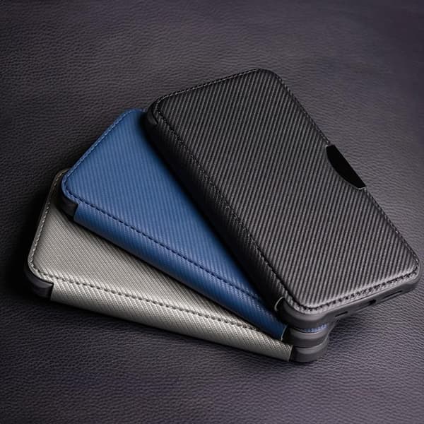 Xiaomi Redmi Note 13 Pro Plus 5G Plånboksfodral Smart Carbon - Silver