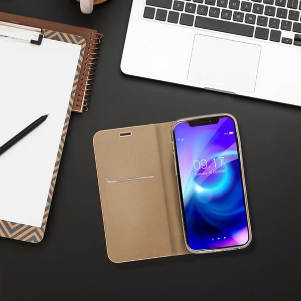 Xiaomi Redmi Note 14 4G Plånboksfodral Luna Guld - Guld