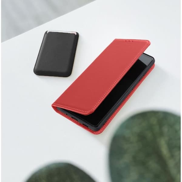 Xiaomi Redmi Note 13 Pro Plus Plånboksfodral Smart Pro - Rödvin