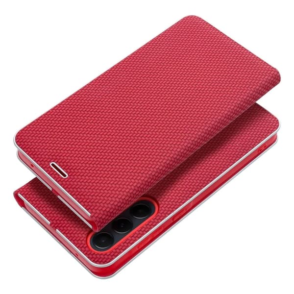 Xiaomi Redmi Note 14 4G Plånboksfodral Luna Carbon - Röd
