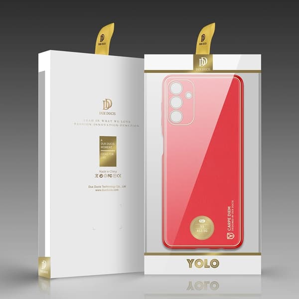 Dux Ducis Galaxy A13 5G Mobilskal Yolo Elegant - Röd