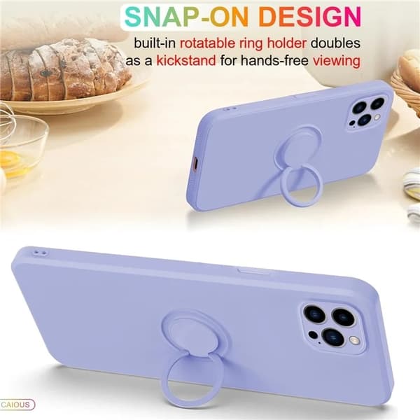 Galaxy A16 5G Mobilskal Silikon Ring - Violett