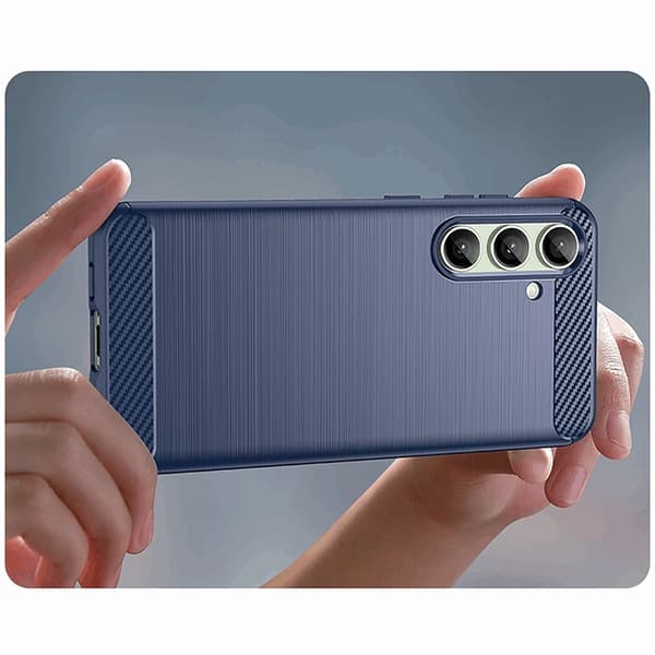 Galaxy A56/A36 Mobilskal Carbon Flexible - Blå