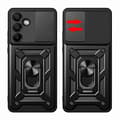 Miniatyrbild 2 av 8: Galaxy S24 FE Mobilskal Hybrid Armor Camshield - Röd