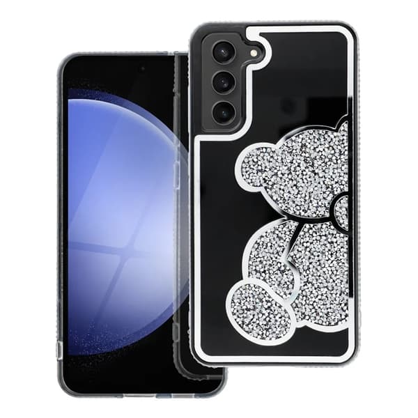 Galaxy S24 FE Mobilskal Teddy Bear - Silver