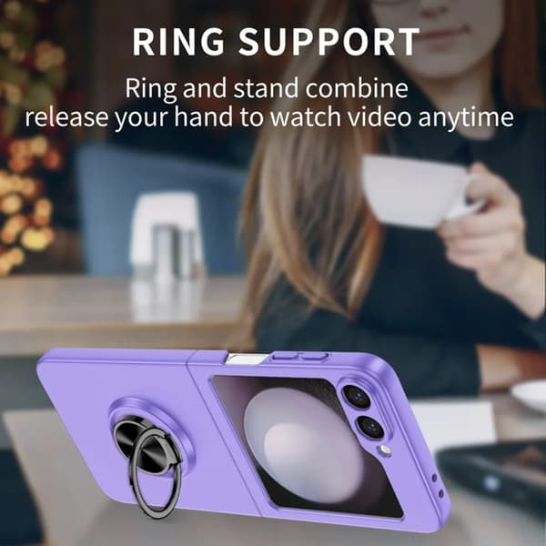 Galaxy Z Flip 6 5G Mobilskal Ringhållare - Lila