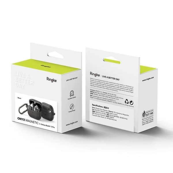 Ringke Galaxy Buds 3/3 Pro Skal Magsafe Onyx Magnetic - Svart