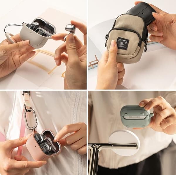 Ringke Galaxy Buds 3/3 Pro Skal Magsafe Onyx Magnetic - Varmgrå