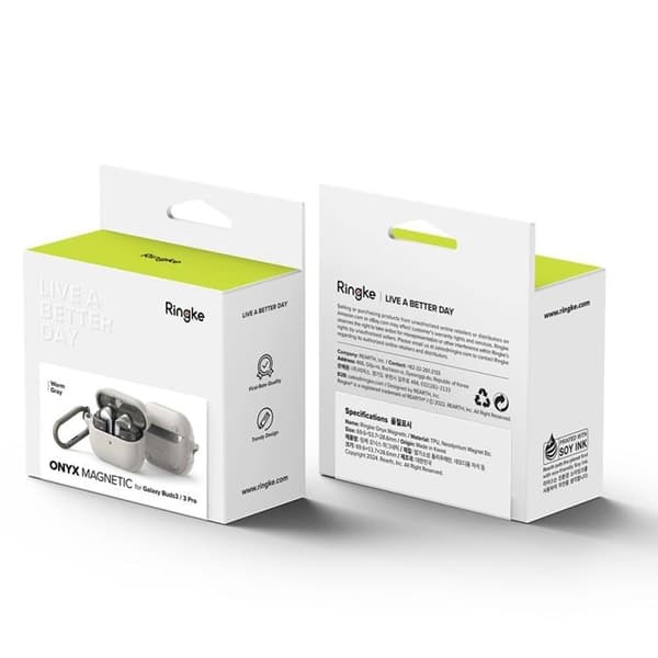 Ringke Galaxy Buds 3/3 Pro Skal Magsafe Onyx Magnetic - Varmgrå