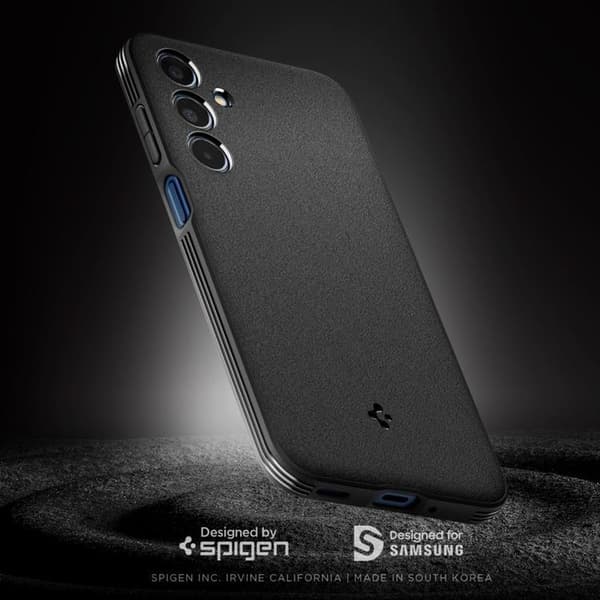 Spigen Galaxy M35 5G Mobilskal Essential Sandblast - Matt Svart