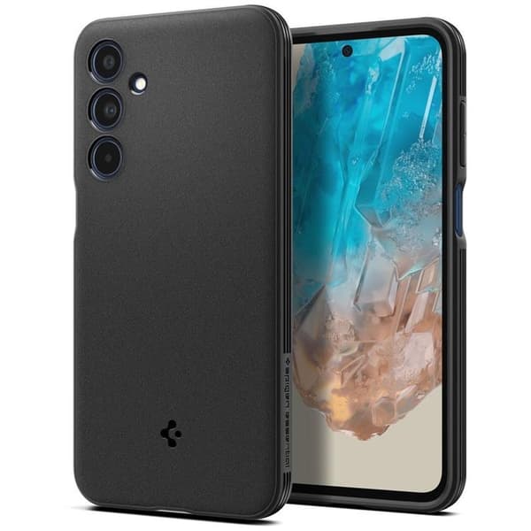 Spigen Galaxy M35 5G Mobilskal Essential Sandblast - Matt Svart