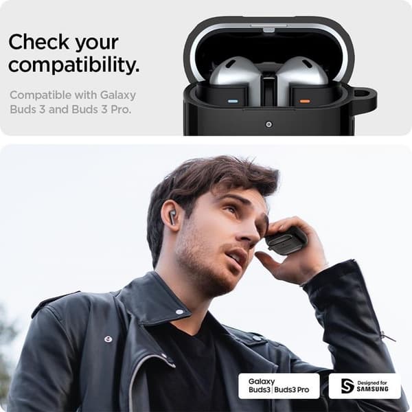 Spigen Galaxy Buds 3/3 Pro Skal Rugged Armor - Svart