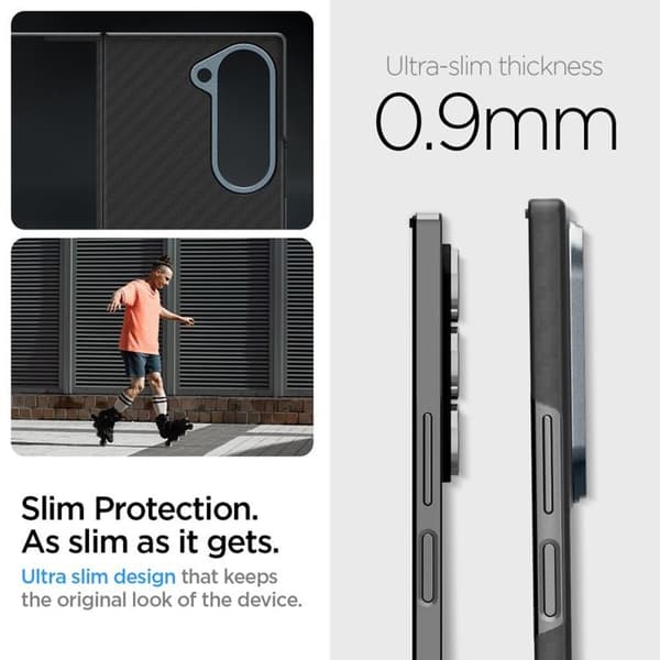 Spigen Galaxy Z Fold 6 Mobilskal Airskin Aramid - Svart