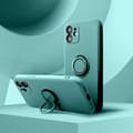Miniatyrbild 5 av 8: iPhone 16e Mobilskal Silikon Ring - Grön
