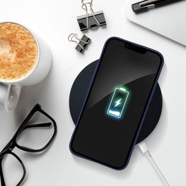 iPhone 16e Mobilskal Soft - Mörkblå
