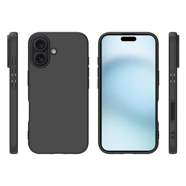 iPhone 16e Mobilskal Matt TPU - Svart