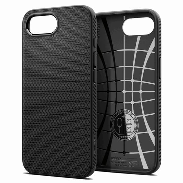 Spigen iPhone 16e Mobilskal Liquid Air - Matt Svart