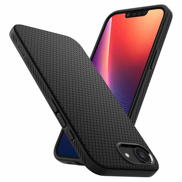Spigen iPhone 16e Mobilskal Liquid Air - Matt Svart