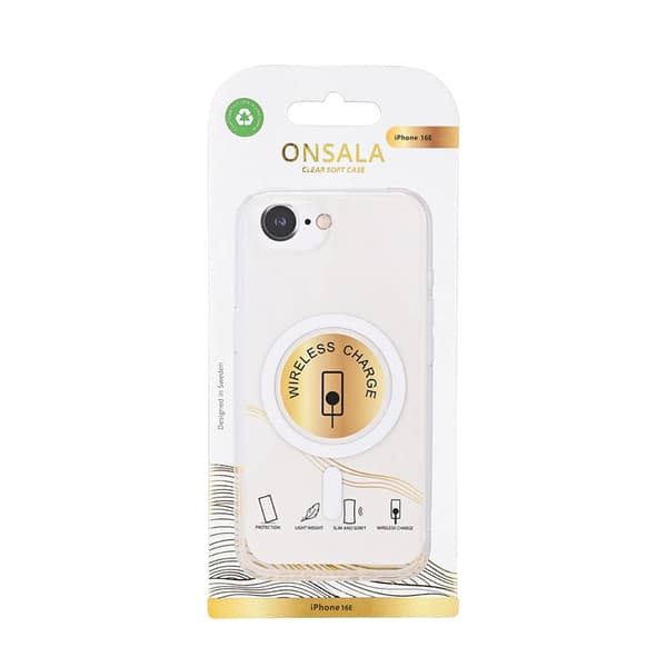 Onsala iPhone 16e Mobilskal MagSafe TPU - Transparent