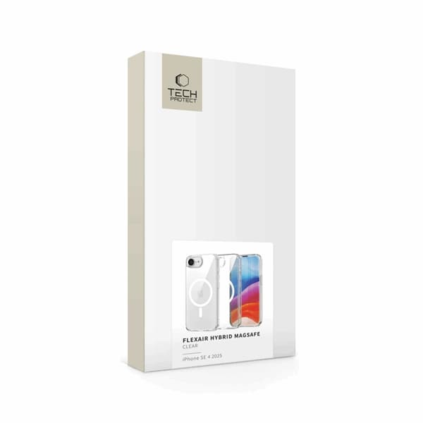 Tech-Protect iPhone 16e Mobilskal Magsafe Flexair Hybrid - Clear