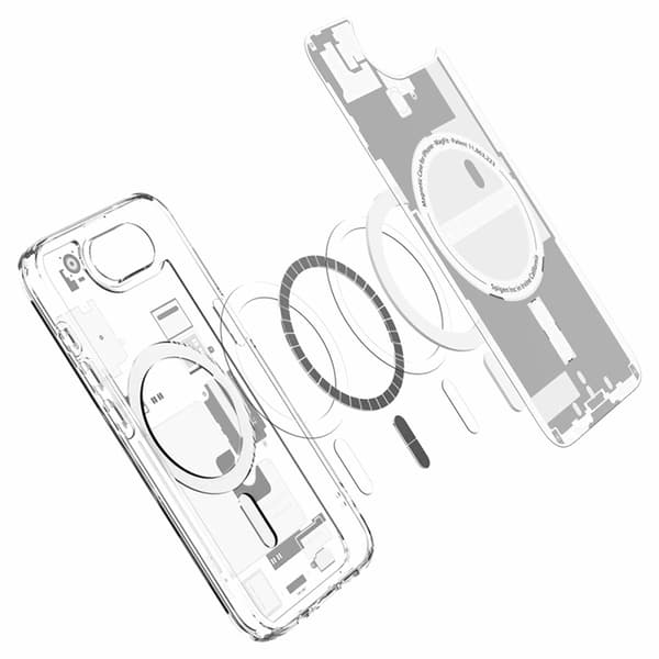 Spigen iPhone 16e Mobilskal Magsafe Ultra Hybrid - Zero One Vit