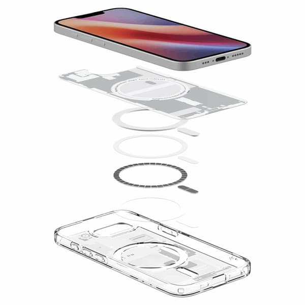 Spigen iPhone 16e Mobilskal Magsafe Ultra Hybrid - Zero One Vit