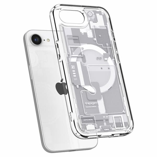 Spigen iPhone 16e Mobilskal Magsafe Ultra Hybrid - Zero One Vit